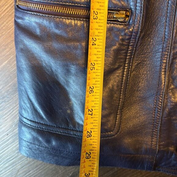 Georgetown leather design ladies soft leather jacket coat size small Y2K retro - Picture 7 of 16